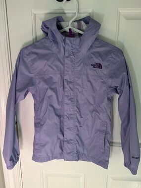 The North Face Kids' Light Purple Hooded Rain Jacket